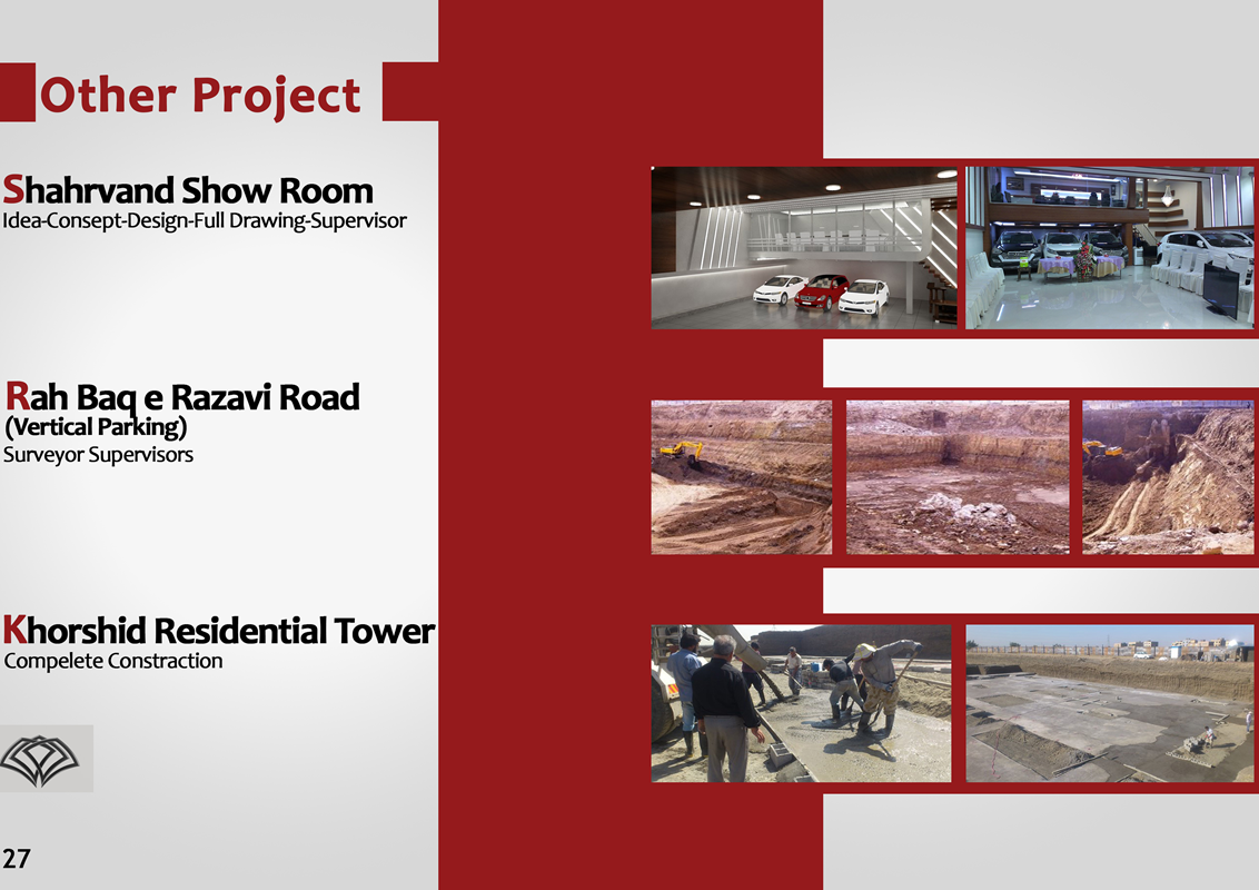 سوابق اجرایی برخی از پروژه ها سوابق اجرایی 