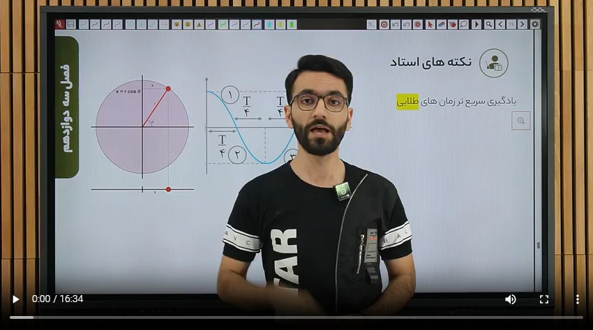 2-2 نوسان درسنامه زمان های طلایی مشاهده