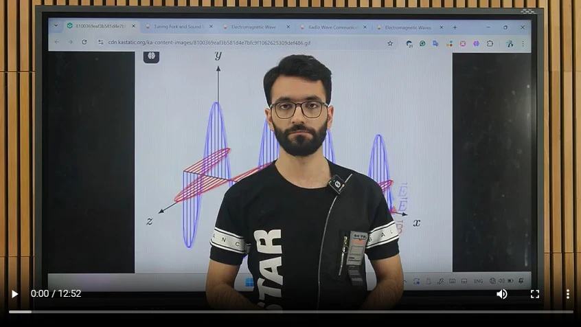 8-2 موج درسنامه شبیه سازی امواج الکترومغناطیس مشاهده