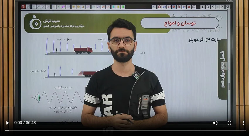 9-4 موج درسنامه دوپلر مشاهده