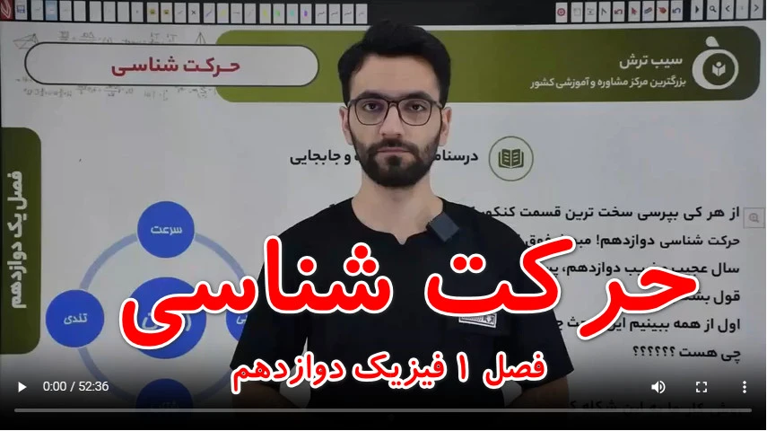 1-1 مسافت جابجایی درسنامه (فصل در حال اپلود میباشد) مشاهده فیلم