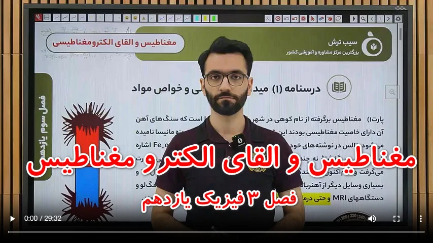 میدان و خواص مغناطیسی مواد مشاهده فیلم