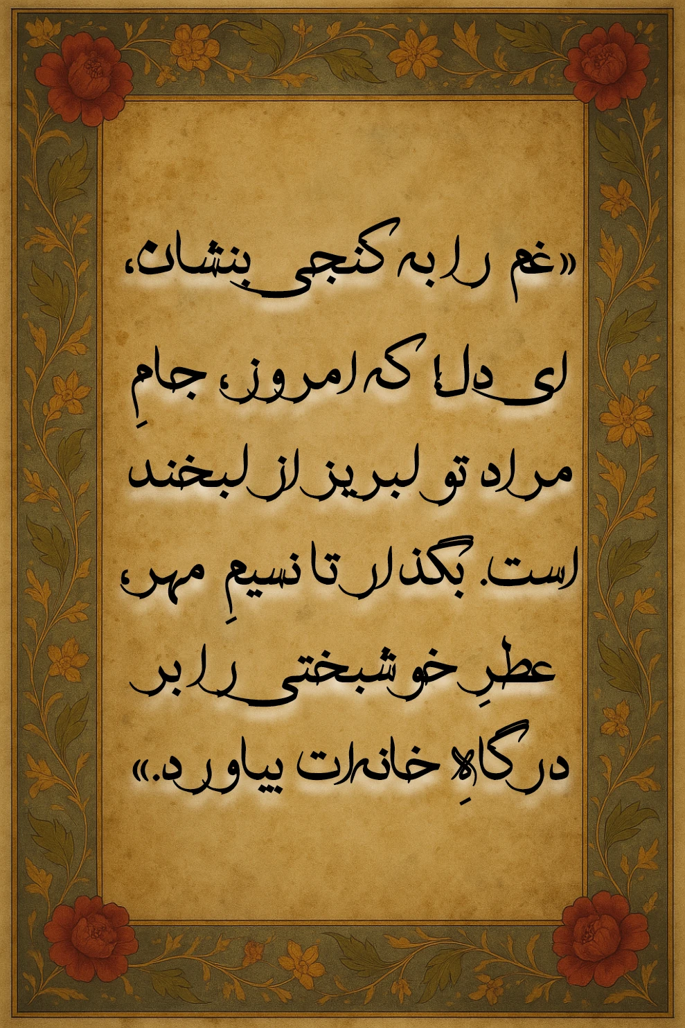 آرامش و شادی ، فال۲