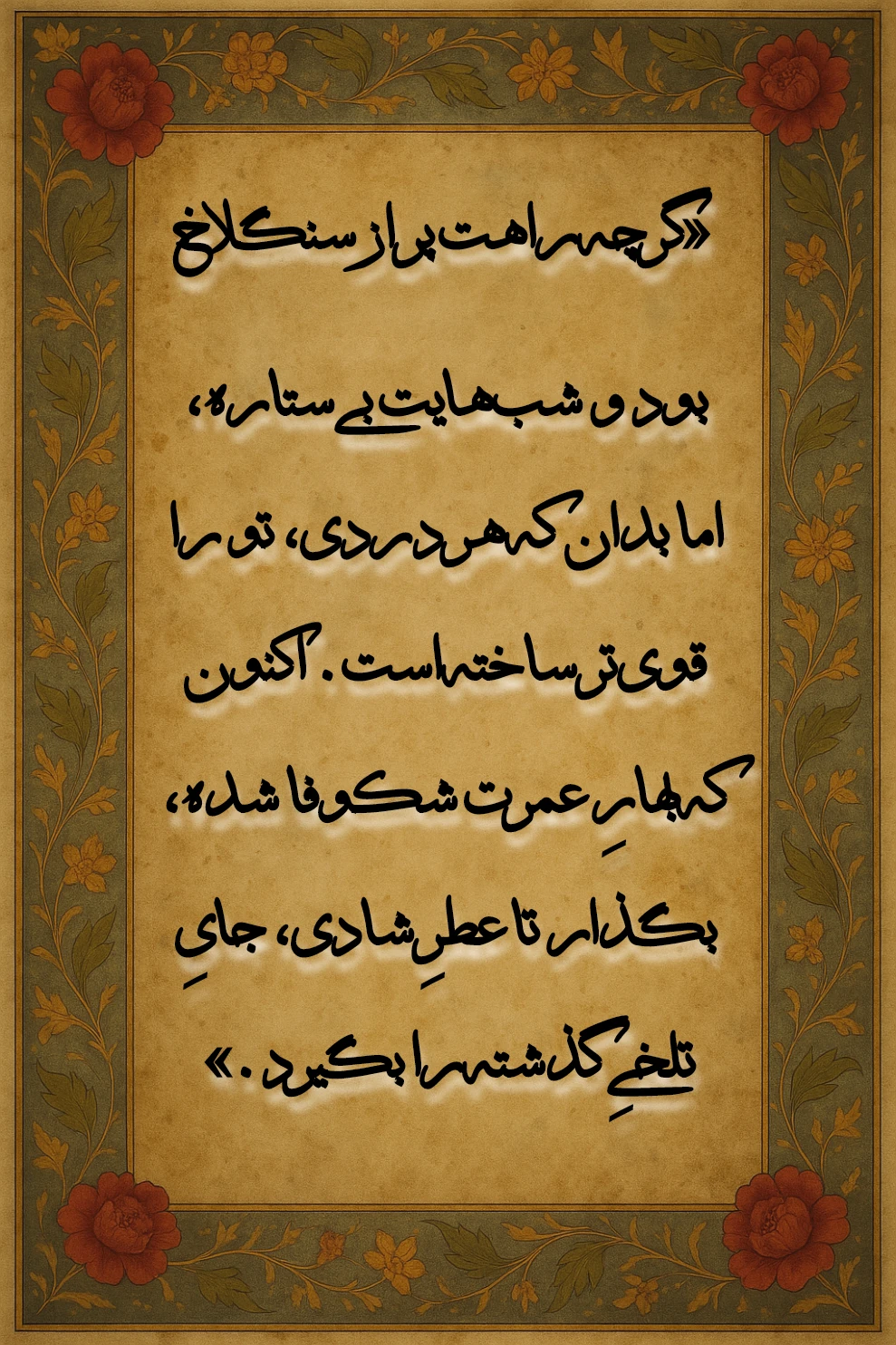 آرامش و شادی ، فال ۳