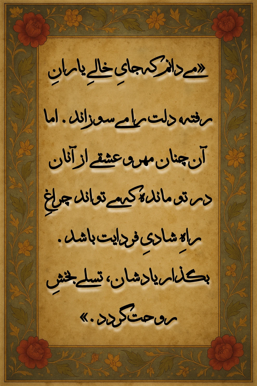 آرامش و شادی ، فال ۴