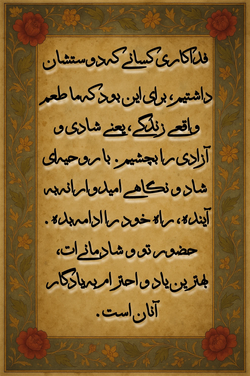 آرامش و شادی ، فال ۷