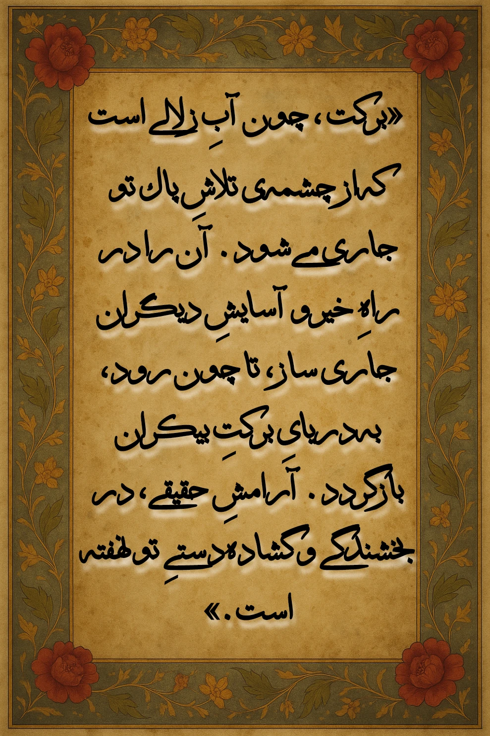 آرامش و شادی ، فال ۸
