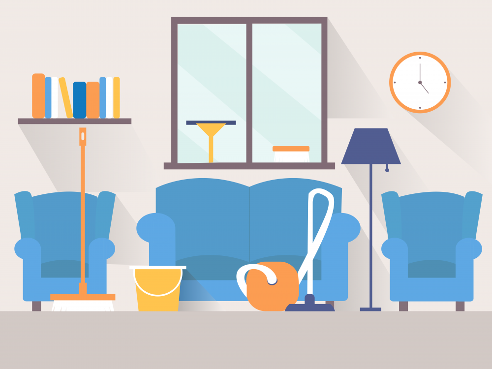 نظافت منزل شامل نظافت و گردگیری
اتاق ها ، سطوح ، آسپزخانه ،سرویس بهداشتی